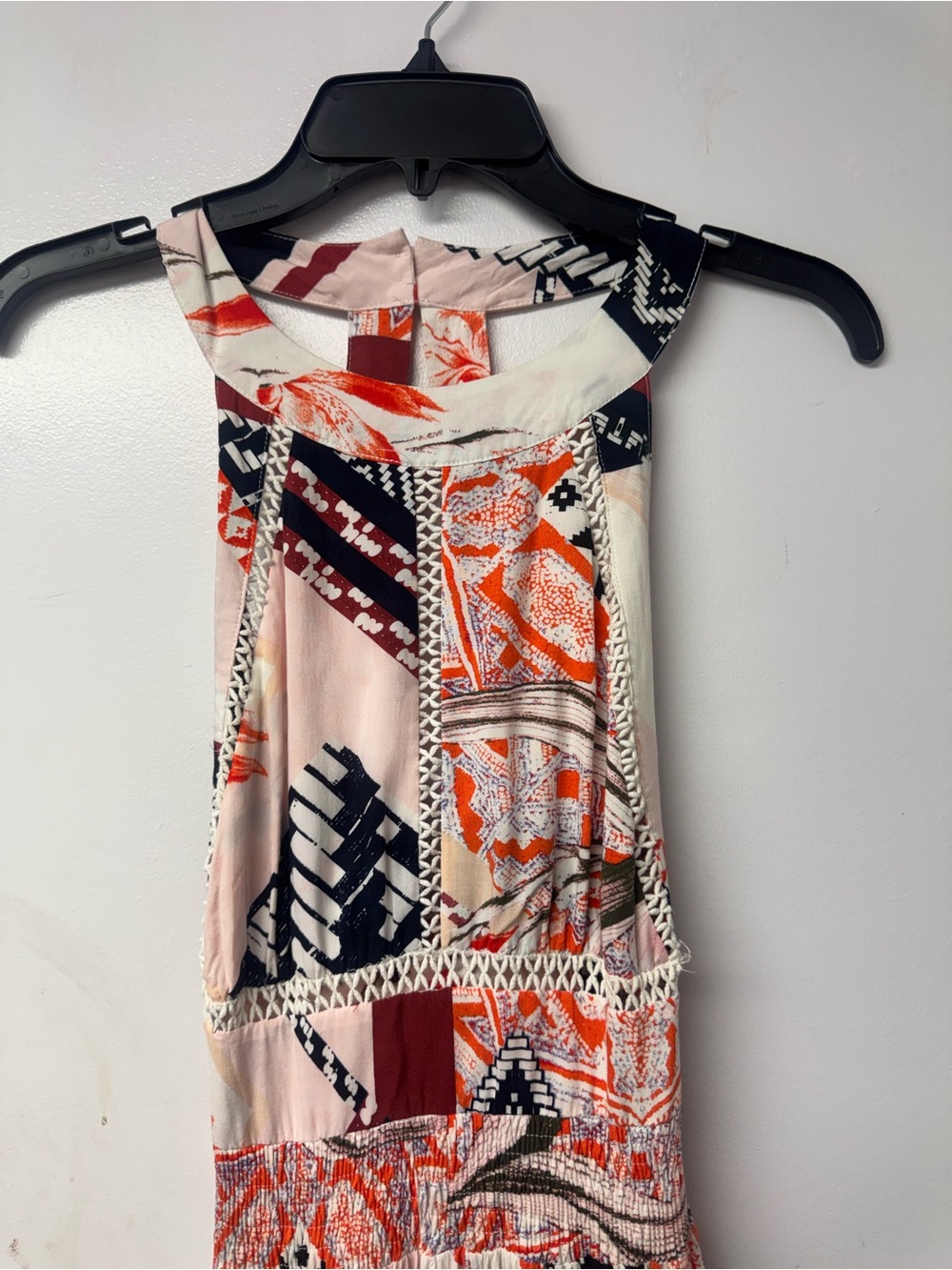 Abel The Label Open Back Halter Maxi Dress Large Boho Resort Anthropologie B6 - Picture 7 of 16